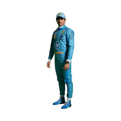 New 2024 Carlos Sainz Jr HP Miami Scuderia Ferrari F1 Team Racing Suit