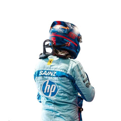 New 2024 Carlos Sainz Jr HP Miami Scuderia Ferrari F1 Team Racing Suit