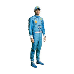 New 2024 Carlos Sainz Jr HP Miami Scuderia Ferrari F1 Team Racing Suit