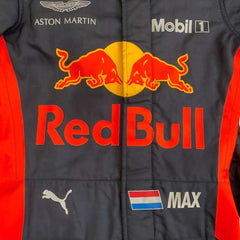 Max Verstappen 2018 F1 Racing Suit Team Red bull Racing Tag Heuer