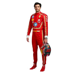 2024 Carlos Sainz Jr Monaco GP Scuderia Ferrari HP F1 Team Racing Suit