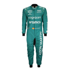 Fernando Alonso 2023 Miami GP Aston Martin F1 Racing Suit – Front View