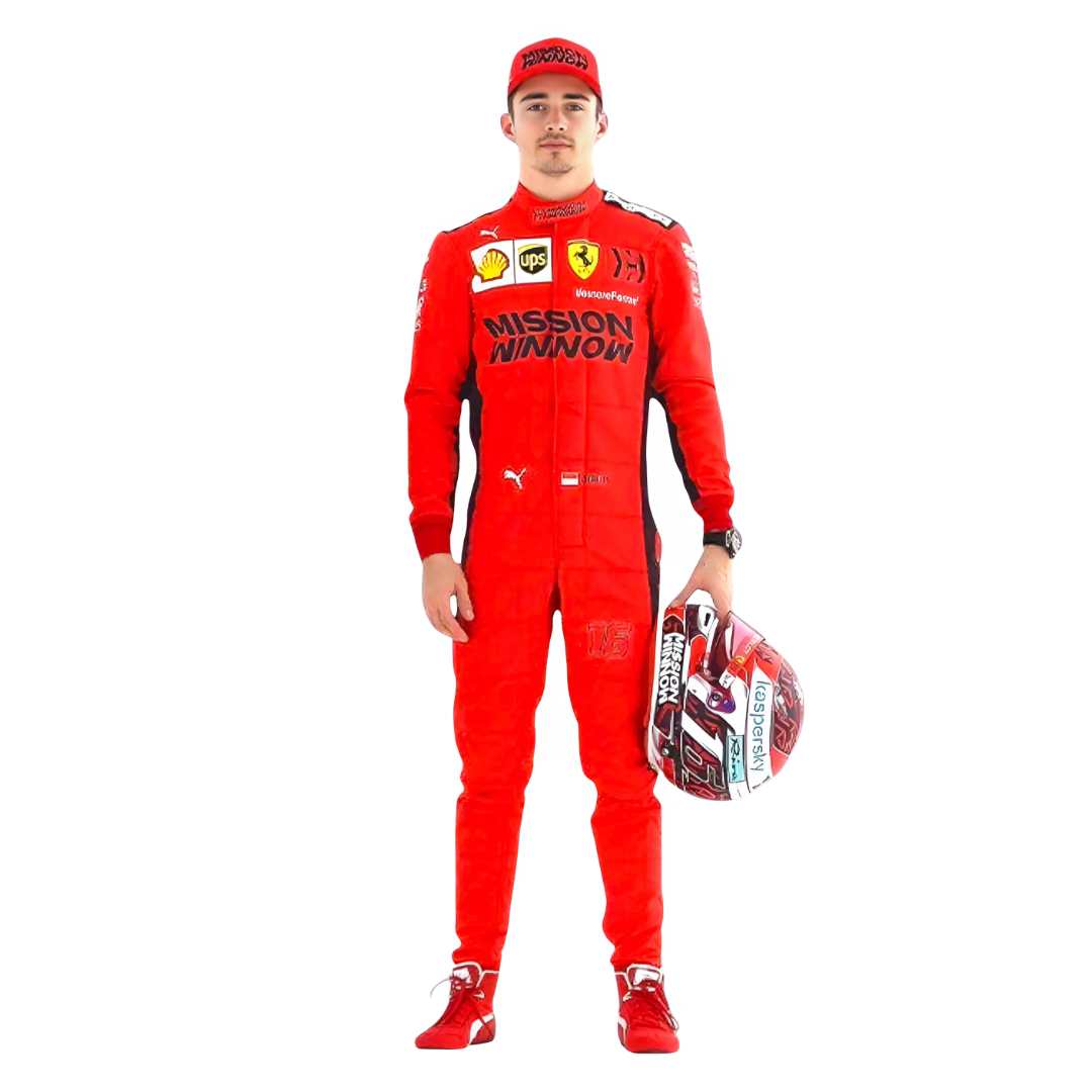 2020 Charles Leclerc Ferrari Mission Winnow F1 Racing Suit