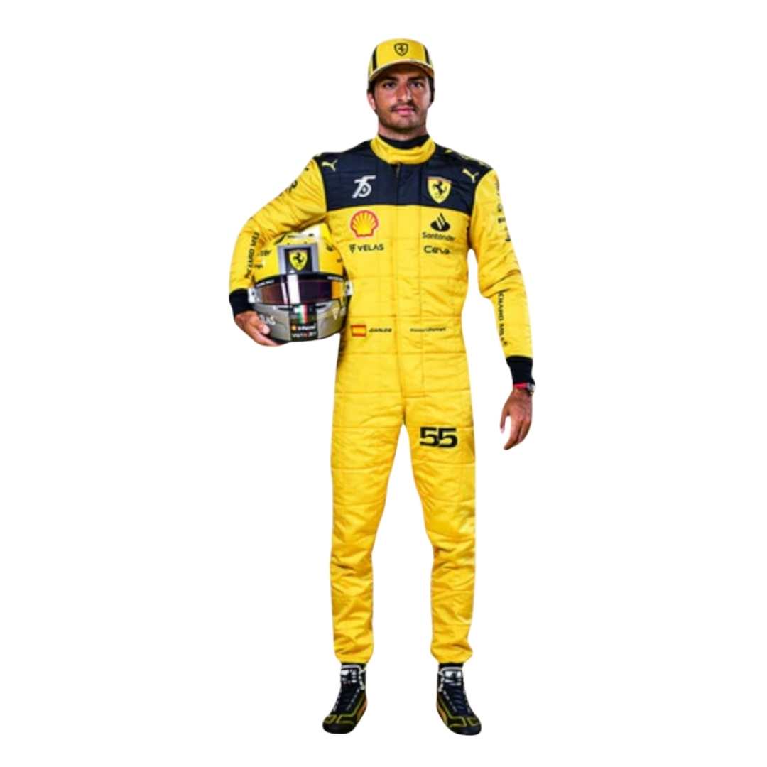 2022 Carlos Saniaz Ferrari F1 Race Suit- MONZA GP