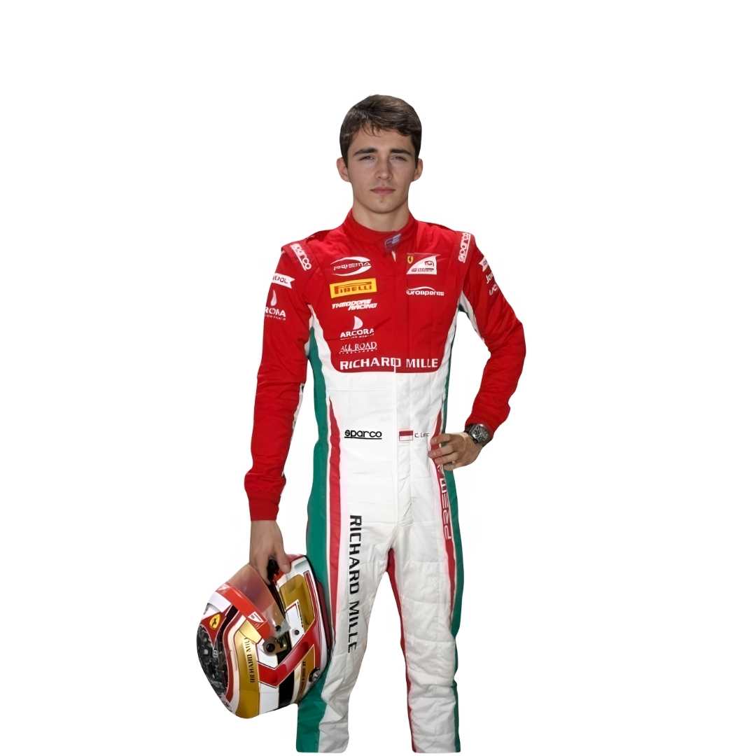 Charles Leclerc 2017 Formula 2 Race Suit Prema Power Team