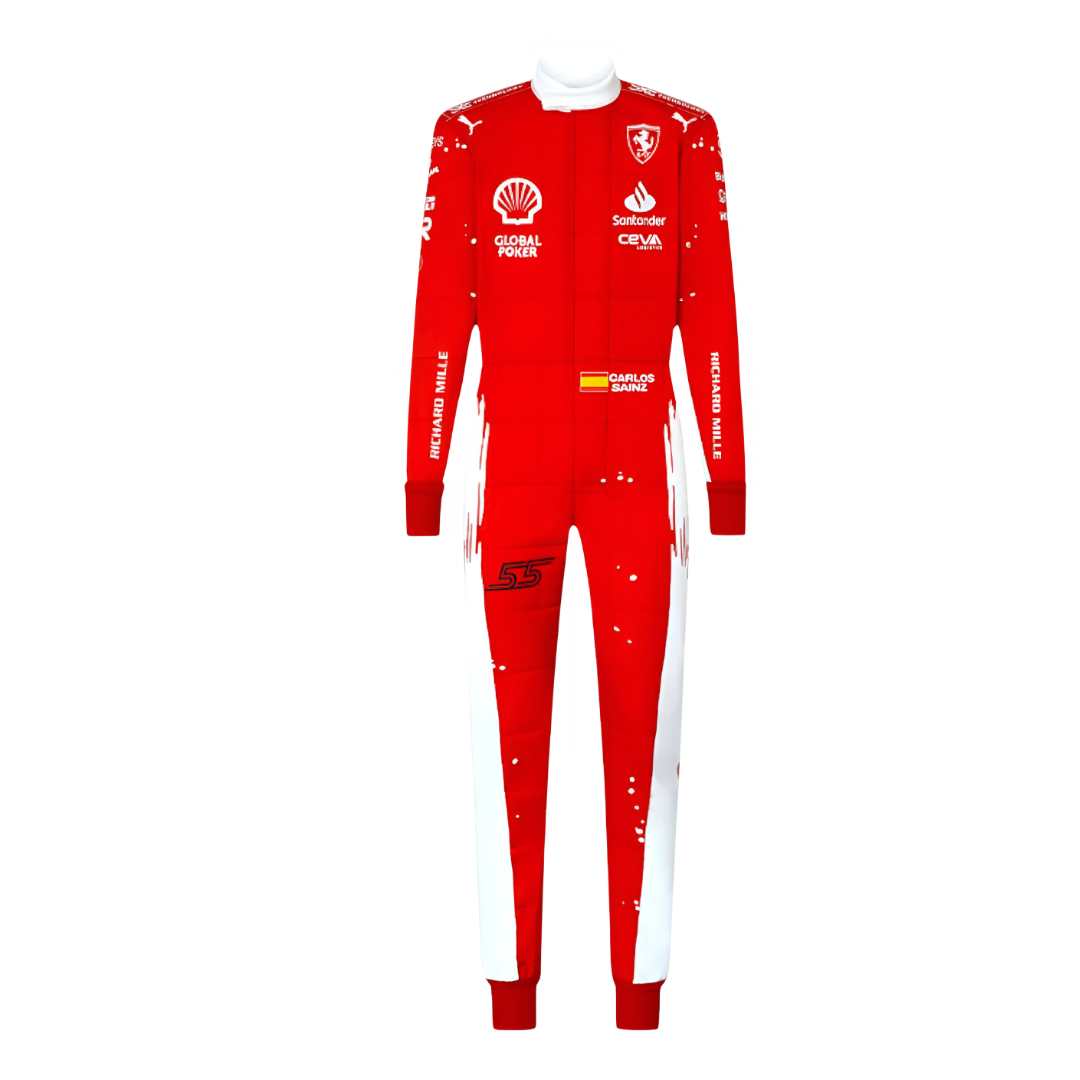 2023 Las Vegas Carlos Sainz Jr Scuderia Ferrari F1 Race Suit