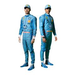 New 2024 Carlos Sainz Jr HP Miami Scuderia Ferrari F1 Team Racing Suit