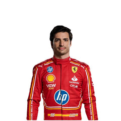 2024 Carlos Sainz Jr Monaco GP Scuderia Ferrari HP F1 Team Racing Suit