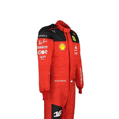 2023 Charles Leclerc Ferrari Racing Suit CIKFIA Level 2 F1 Go Kart Racing