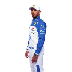 New 2025 Scuderia Ferrari HP Miami Grand Prix Charles Leclerc & Lewis Himilton F1 Team Replica Racing Suit